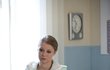 Herečka Michaela Sejnová při natáčení seriálu Doktoři z počátků; TV Nova, léto 2013