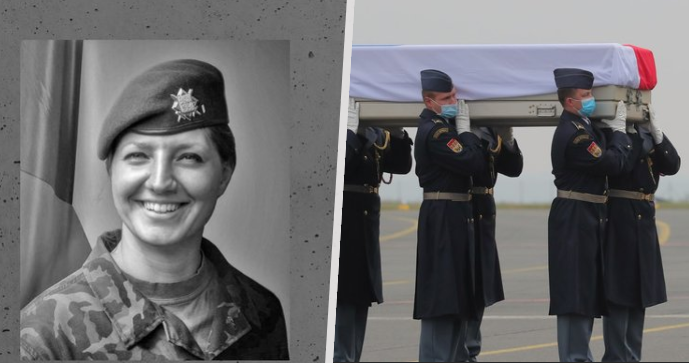 Česká vojačka Michaela Tichá