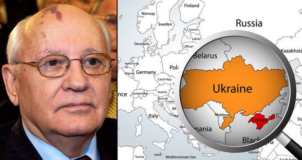 Gorbačov podpořil anexi Krymu. Ukrajinci mu na pět let zakázali vstup do země