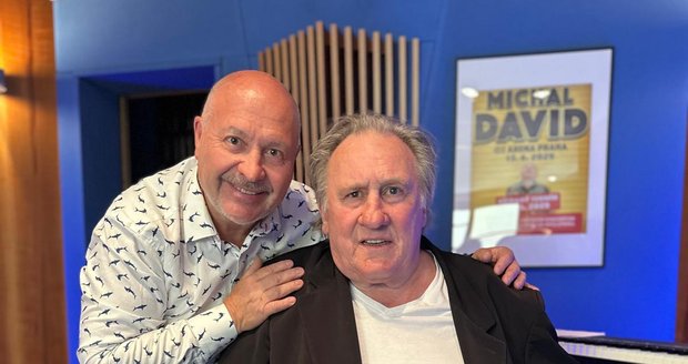 Michal David a Gérard Depardieu