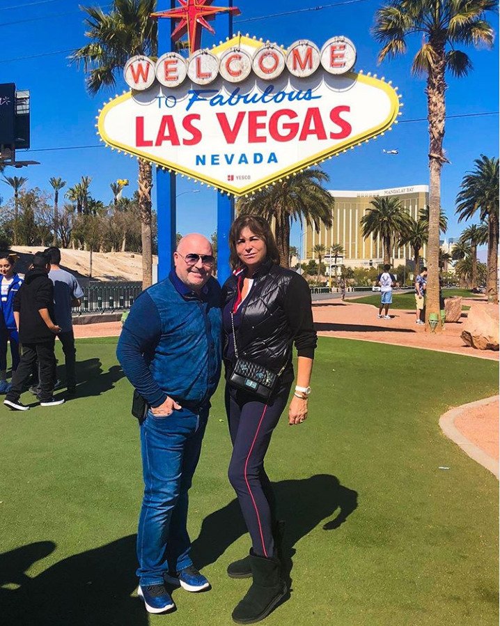 Michal David na výletě v Las Vegas