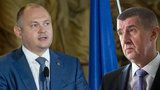 Hejtmani v párcích vs. prolhaná kreatura. Hašek a Babiš šli tvrdě do sebe