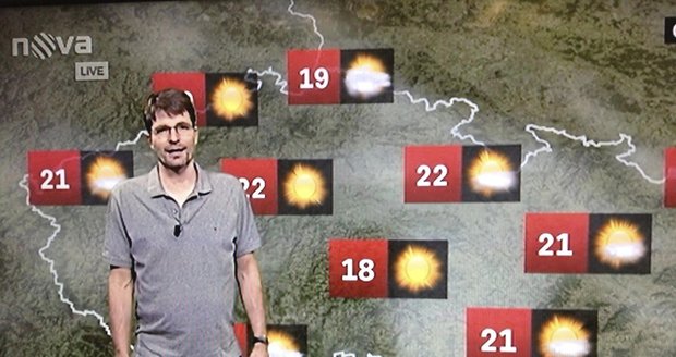 Moderátor počasí Michal Jančařík