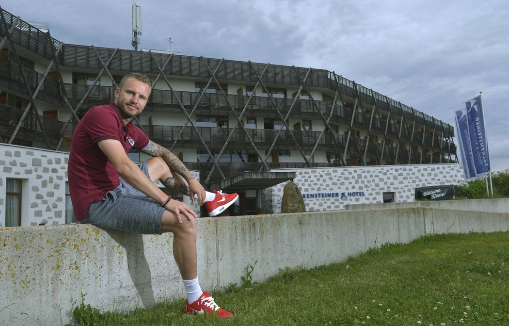 Obránce Sparty Michal Kadlec na soustředění v Rakousku