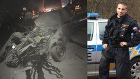 Policista Michal Kasl ve svém volnu zachránil život ženě po autonehodě.