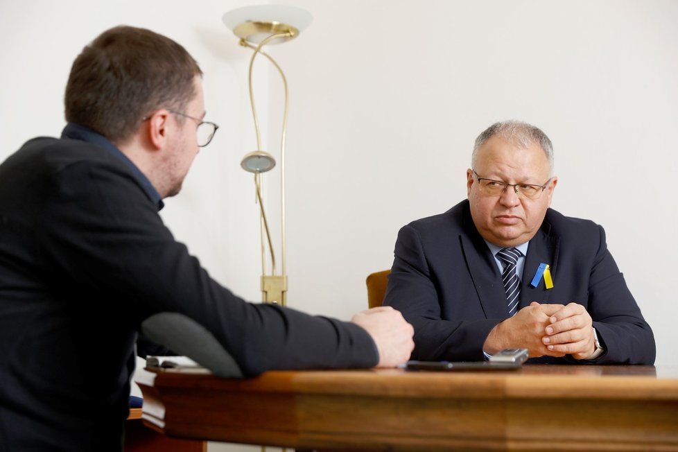 Poradce premiéra Michal Klíma při rozhovoru pro Blesk