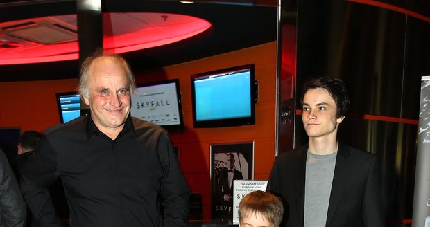 Michal Kocáb se chlubil svým prvním synem Michalem a prvním vnukem Vincentem
