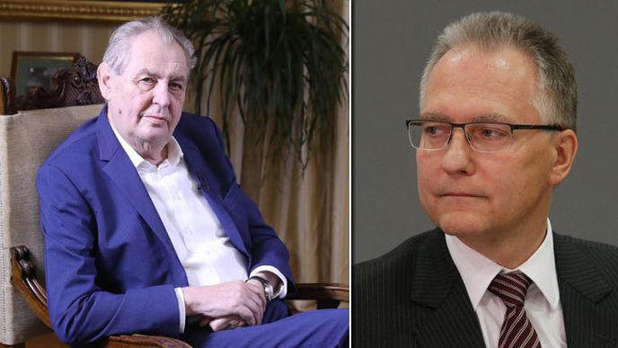 Miloš Zeman a šéf BIS Michal Koudelka