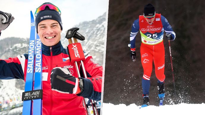 Český reprezentant v běhu na lyžích Michal Novák