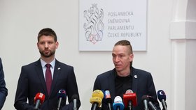Opoziční lídr Michal Šimečka (Progresivní Slovensko) v Praze: Jednal s Bartošovými Piráty (7.3.2024)