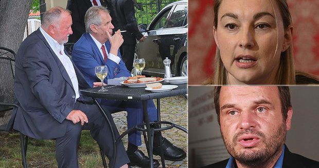 Hašek radí za ministra Jandáka, ten se směje. Šmarda zmínil „poplivaného chudáka“