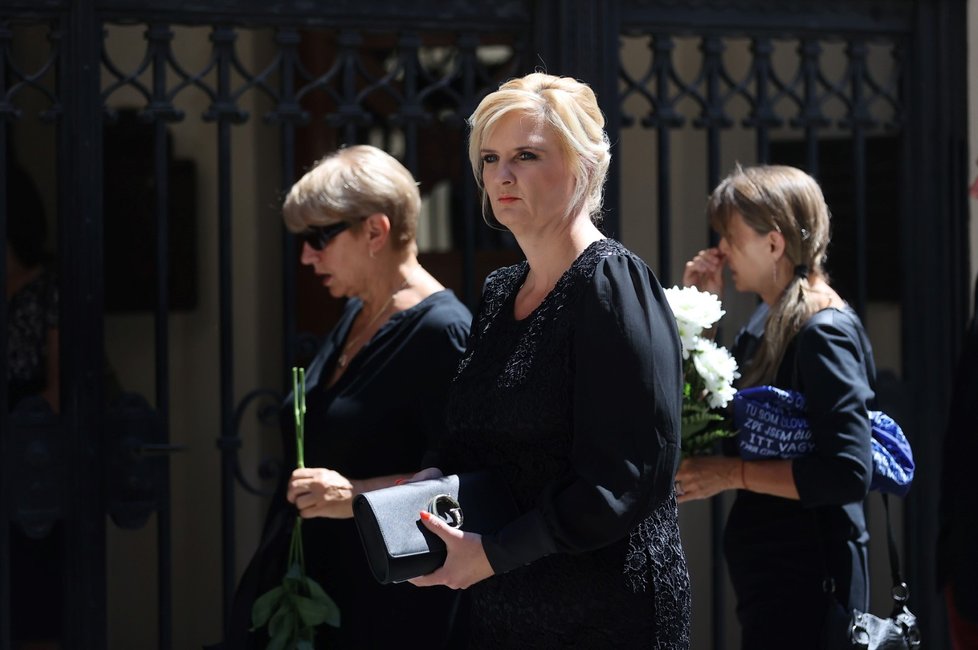 Pohřeb Věslava Michalika: Hejtmanka Petra Pecková (STAN) (23. 6. 2022)