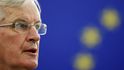 Hlavní vyjednavač EU pro brexit Michel Barnier ve Štrasburku v europarlamentu