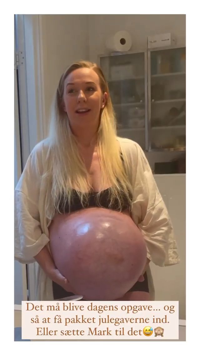 Influencerka Michella Meier-Morsi z Dánska čekala trojčata a své fanoušky na instagramu šokovala obřím těhotenským bříškem.