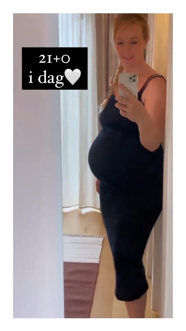 Influencerka Michella Meier-Morsi z Dánska čekala trojčata a své fanoušky na instagramu šokovala obřím těhotenským bříškem.