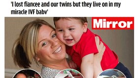 Michelle přišla o svého snoubence i dvojčata, která s ním čekala. "Žijí v mém zázračném IVF dítěti," tvrdí.