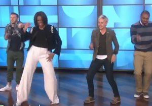 Michelle Obama a Ellen DeGeneres si společně zatančily