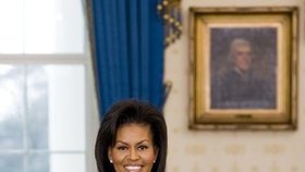 První oficiální portrét první dámy Michelle Obamové