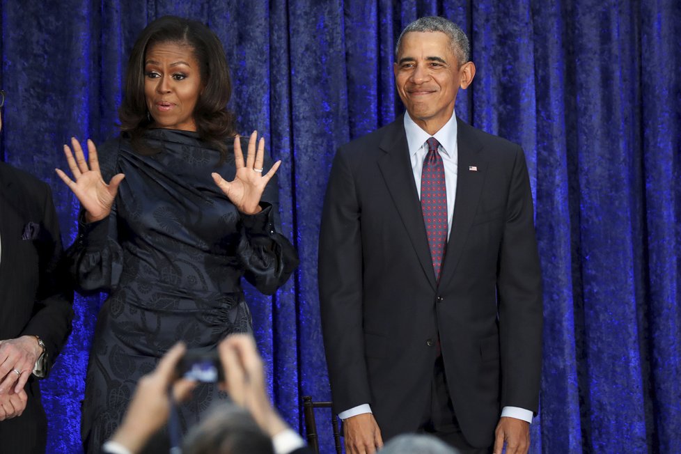 Michelle Obama s manželem Barackem