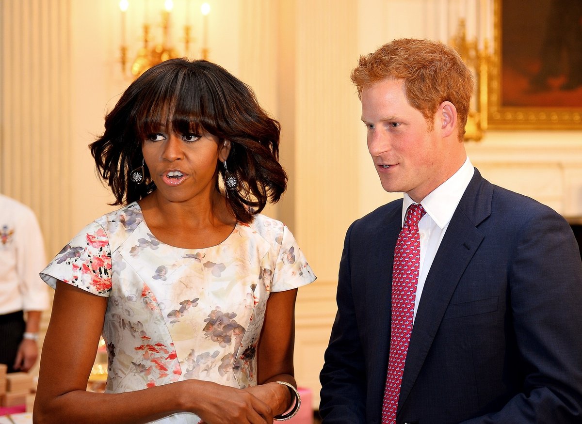 Princ Harry a Michelle Obama.