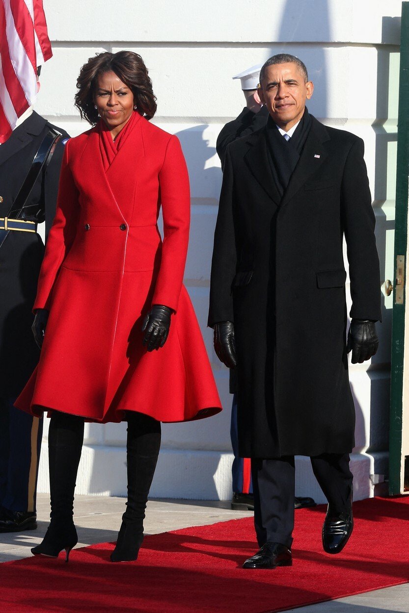 Michelle Obamová ráda obléká výrazné barvy