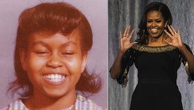 Bývalá první dáma Michelle Obamová zveřejnila fotku ze školních let.