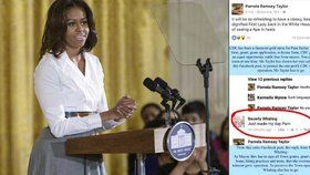 Michelle Obamová je prý „opice na podpatcích“.