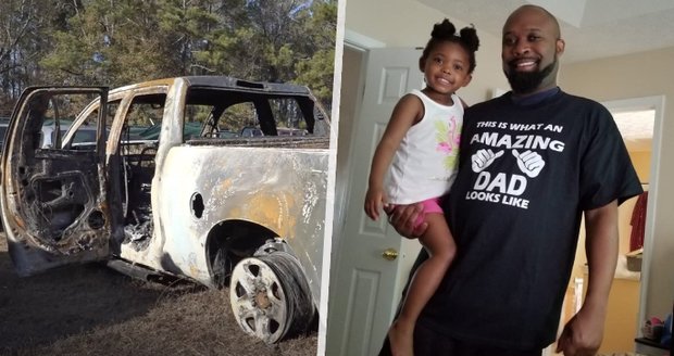 Policisté řeší záhadný případ: Dívka umrzla v tatínkově náruči, opodál stálo shořelé auto