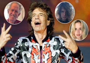 Micku Jaggerovi, který je nemocný, posílají kamarádi a děti vzkazy.