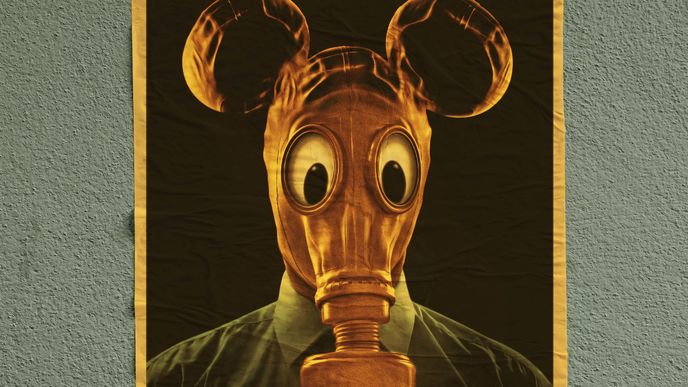 Postapokalyptický Mickey Mouse jako plakát Reflexu od Jana Ignáce Říhy