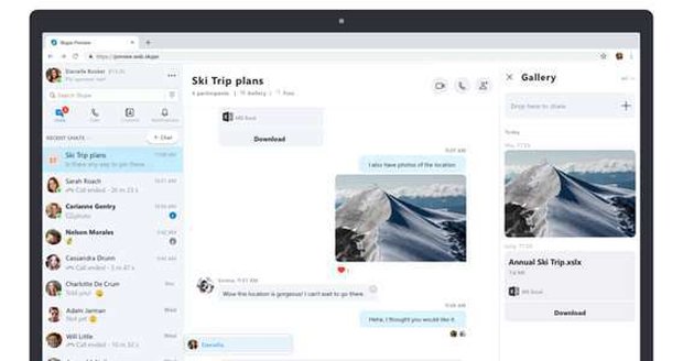 Microsoft aktualizoval webový Skype. Vypadá téměř jako desktopová aplikace 
