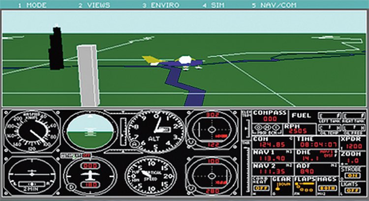 Chicago byste asi ve Flight Simulator 3 z roku 1988 nepoznali