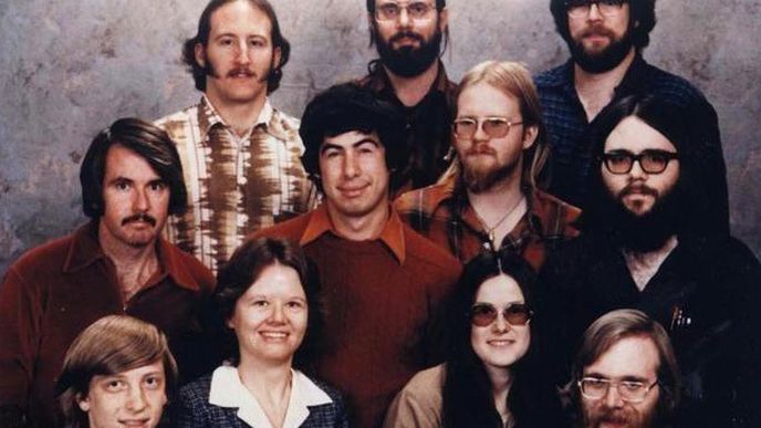 Bill Gates a jeho tým v Microsoftu v roce 1978