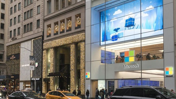 Prodejna Microsoftu v New Yorku