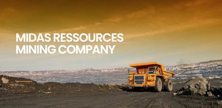 Web firmy Midas Ressources – afrických těžařů napojených na Wagnerovce
