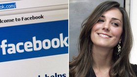 Britce Kate Middleton zrušili profil na Facebooku, protože si mysleli, že imituje snoubenku prince Williama (na snímku)