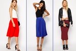Midi sukně jsou trendy, ale s čím je nosit?