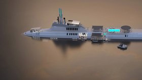 Rakouská firma Migaloo nabízí i ponorku s výbavou luxusní jachty.