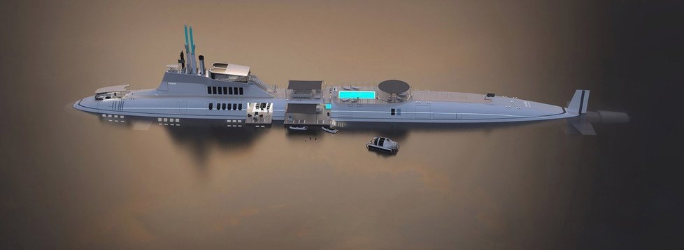 Rakouská firma Migaloo nabízí i ponorku s výbavou luxusní jachty.
