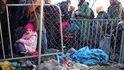 Migranti na řecko-makedonské hranici u Idomeni
