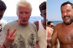 Americký herec Richard Gere kritizoval Itálii kvůli jejímu postoji k migrantům.