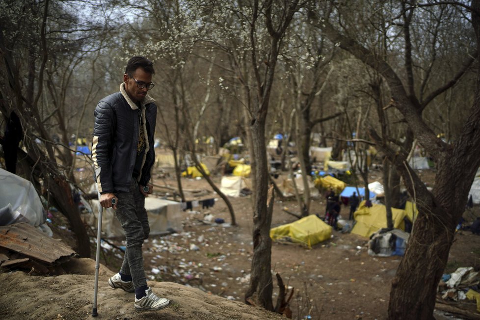 Migranti na turecko-řecké hranici.