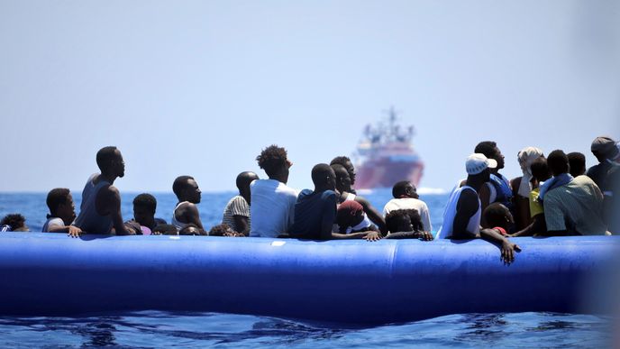 Lodě s migranty.