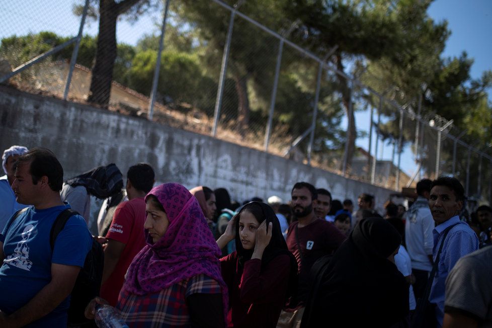 Přeplněný tábor pro migranty: Moria na řeckém ostrově Lesbos