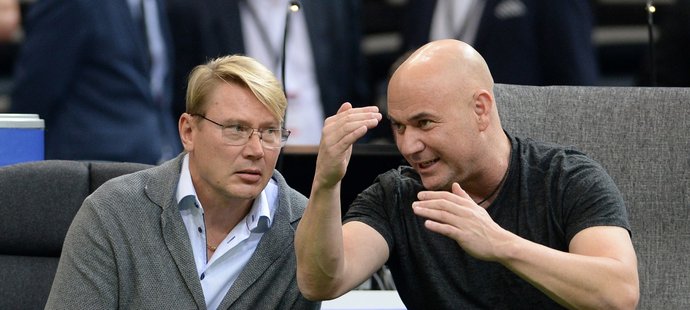 Mika a tenista Andre Agassi.