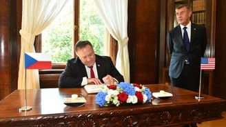 Pompeo v Česku: Vzácná návštěva z Ameriky netuší, že tady je na špatné adrese