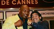 Mike Tyson (vlevo) a Diego Maradona, dvě sportovní legendy, které trápí nadváha