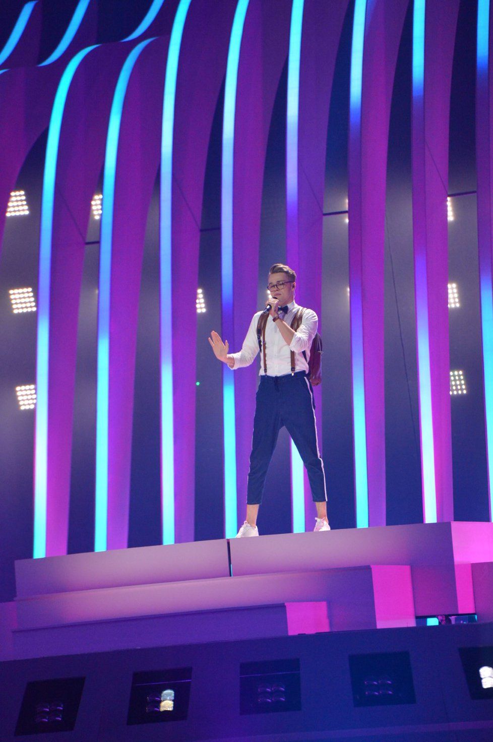 Mikolas Josef během vystoupení