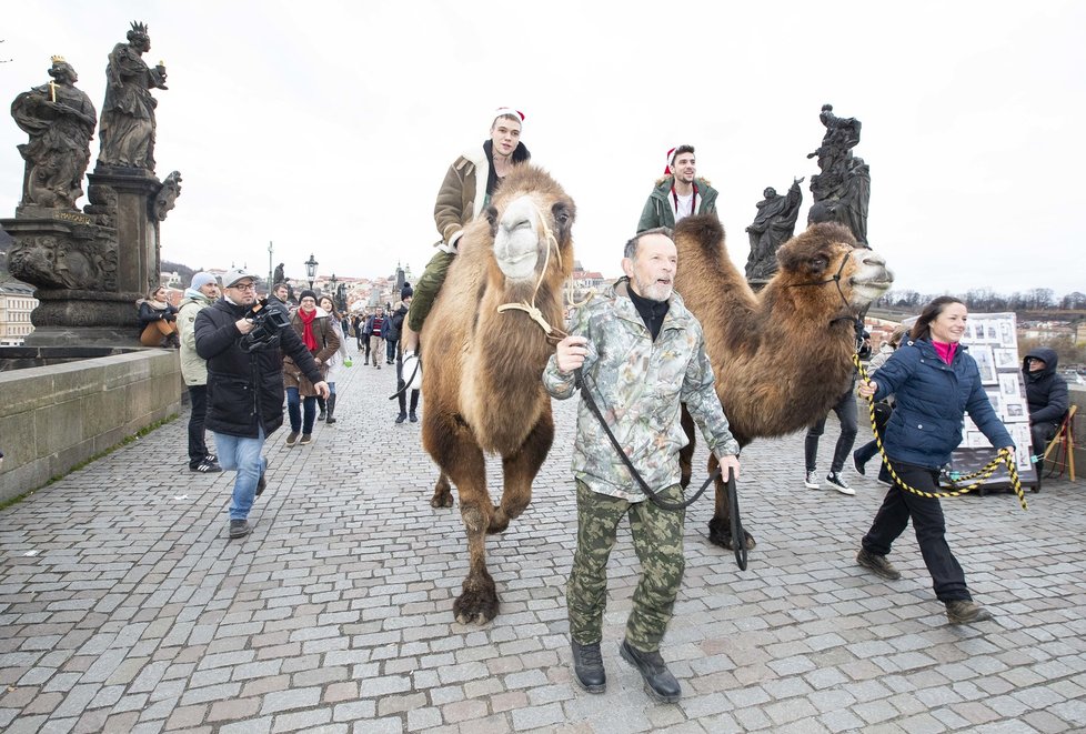 Mikolas Josef řádil na Karlově mostě! Šokoval turisty!