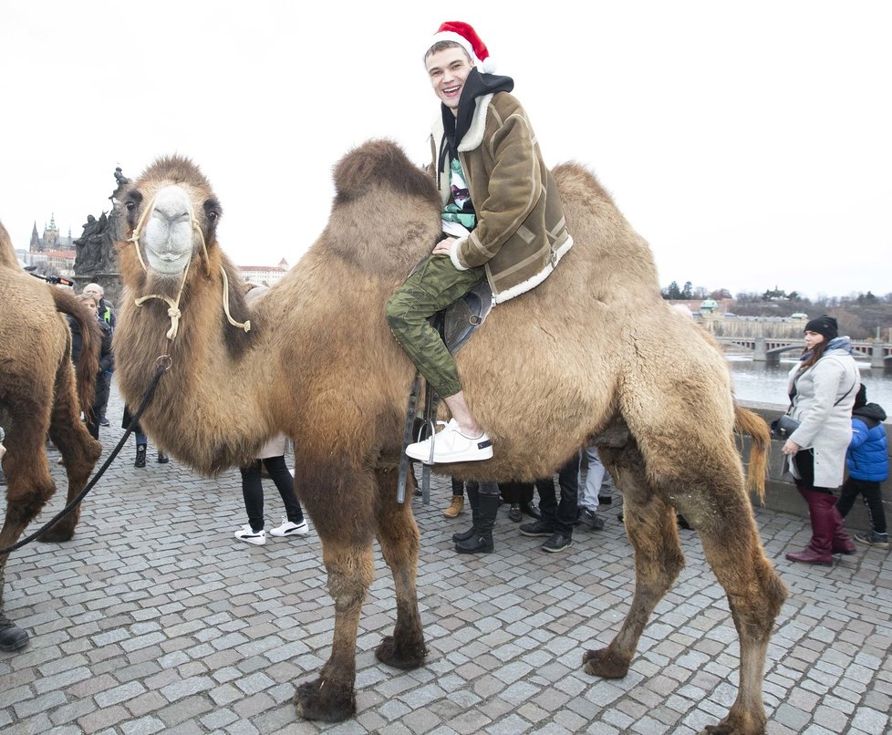 Mikolas Josef řádil na Karlově mostě! Šokoval turisty!